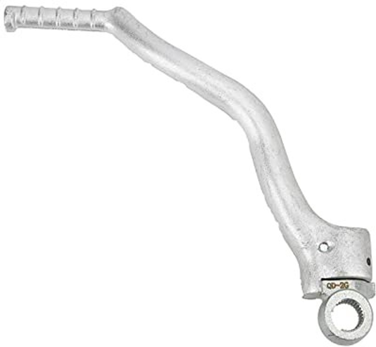 aladdien - CNC Aluminium Lever - Kickstarter - Motorfiets Onderdelen - Geschikt voor ZONGSHEN 250CC - Hoogwaardige kwaliteit - Kleur: zilver