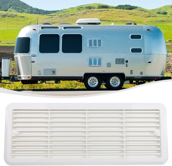 Koelkast Ventilatierooster - Ventilatie Opening - Camper Koeling - Geoptimaliseerde Luchtstroom - 483mm x 186mm - Wit — afbeelding 5