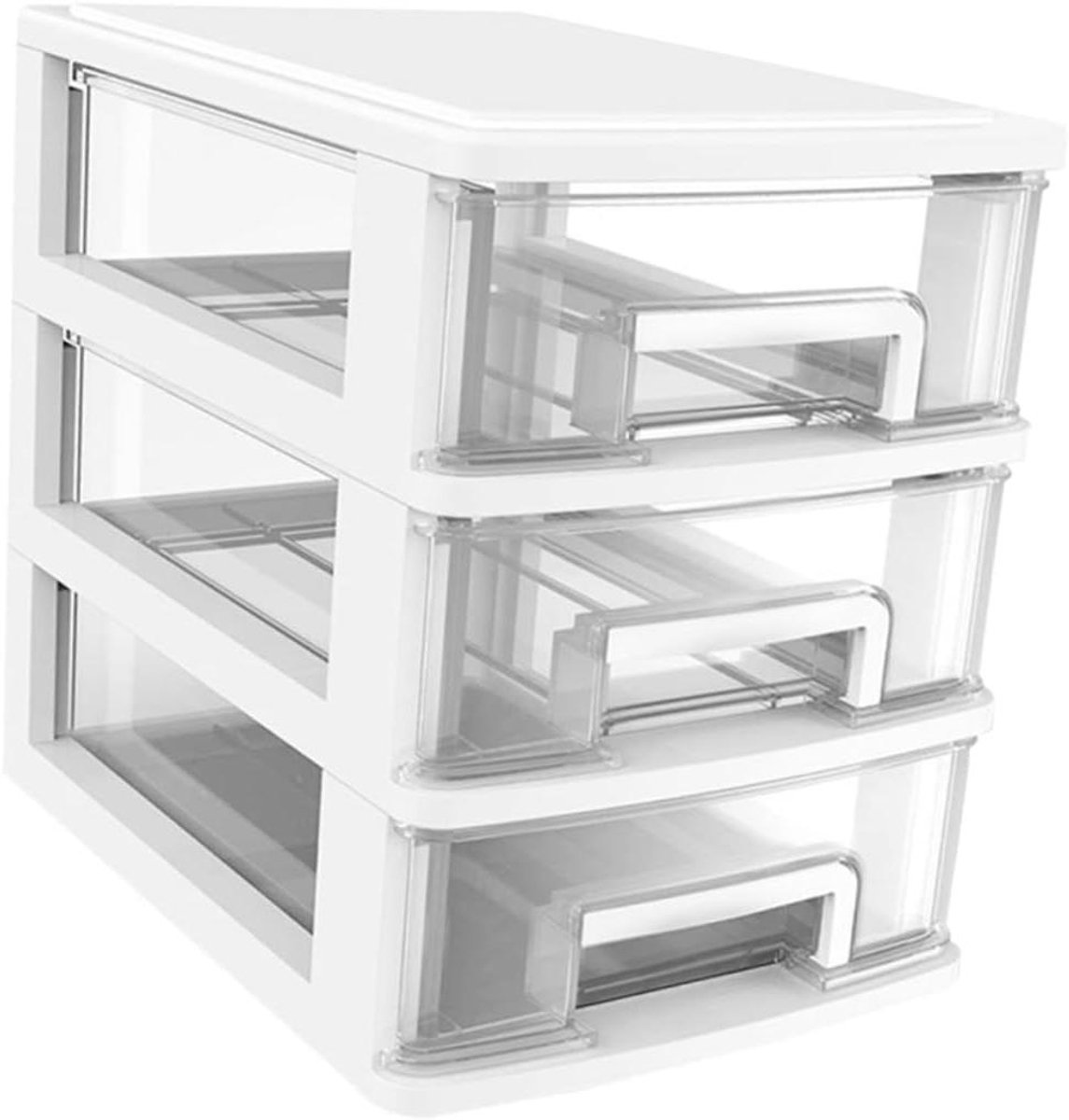 Opbergbakjes - Ladenkastje - Bureau Organiseren - Stapelbaar Ontwerp - 17x24x30cm - Wit