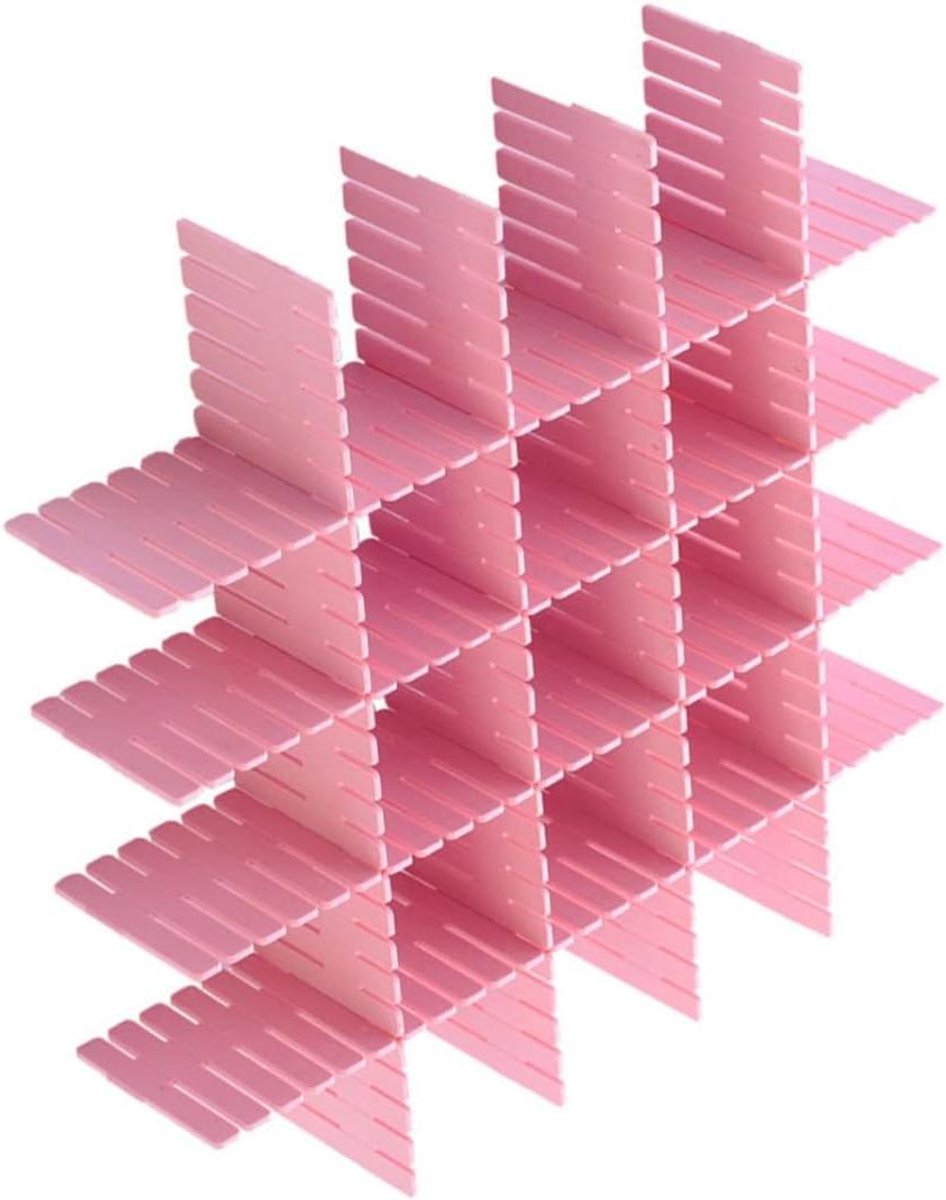 Ladeverdelers Set - Opbergers Organizer - Laden Ordenen - Verstelbaar Ontwerp - 8 Delig - Roze