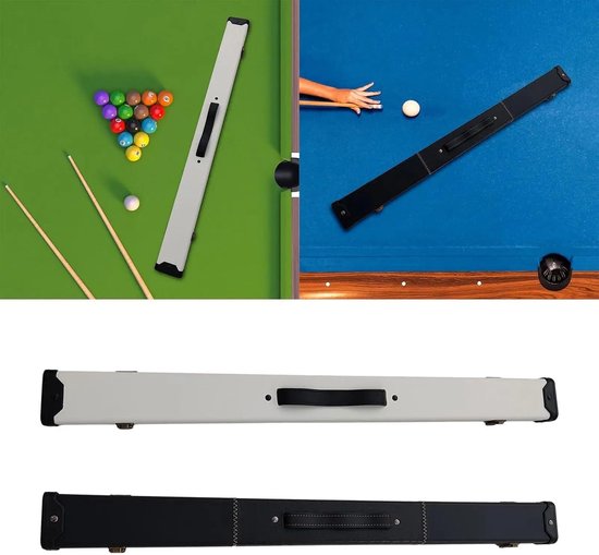 Biljartkeu Tas - Keu Koffer - Biljart Opslag - Robuuste Bescherming - 85 cm Lengte - Wit — afbeelding 3