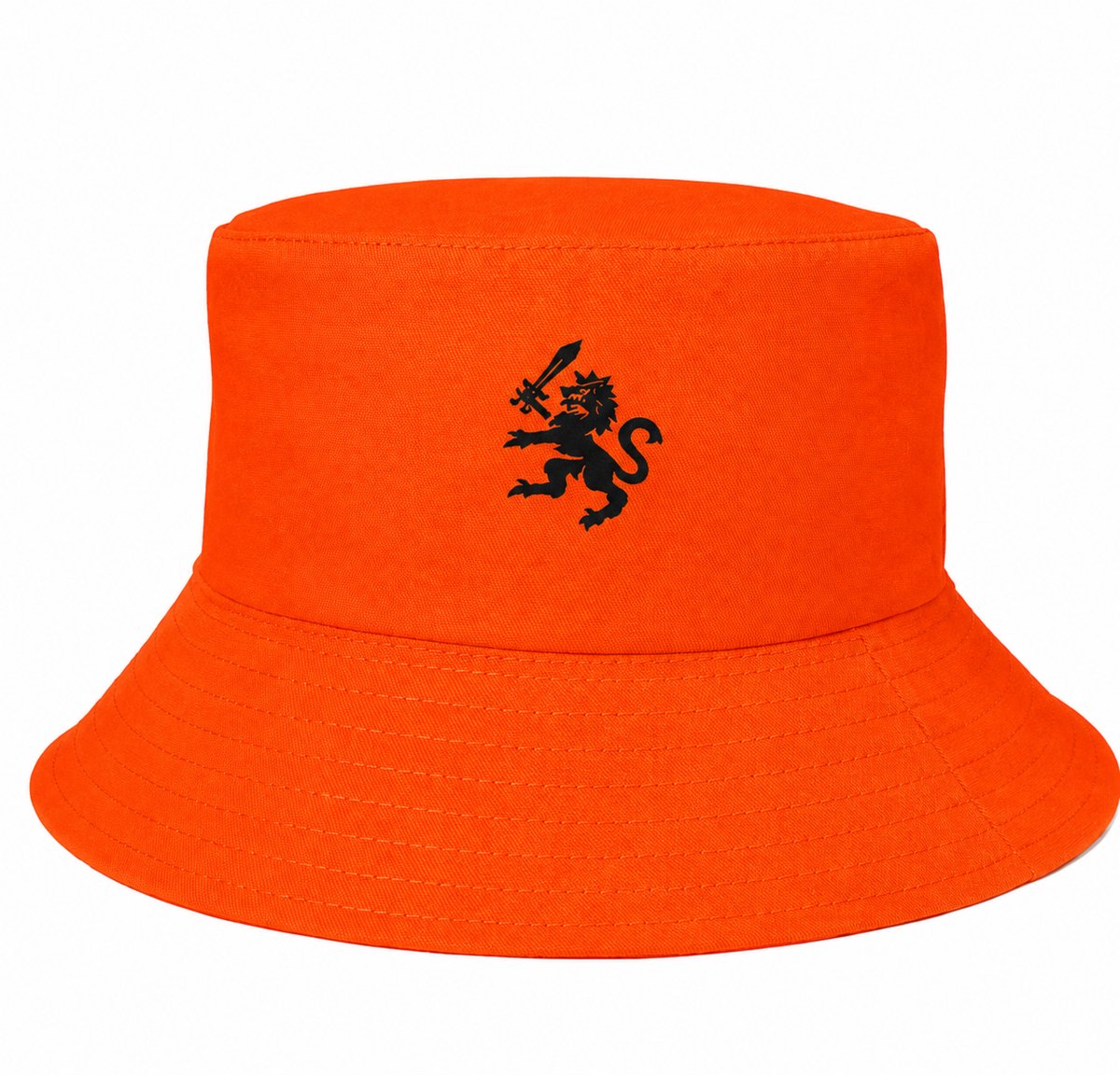 Bucket Hat Oranje - Vissershoedje Heren - Hoed - Holland - WK Voetbal 2026 Kleding - Nederlands efltal - Zonnehoed - Lion Edition