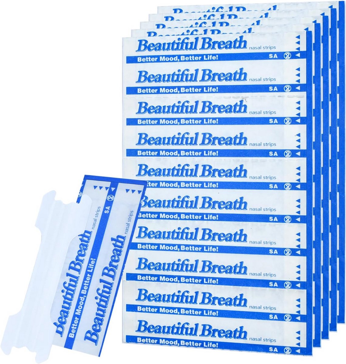 Verbeterde versie - onzichtbare en transparante neusstrips (66mm*19mm) (100)