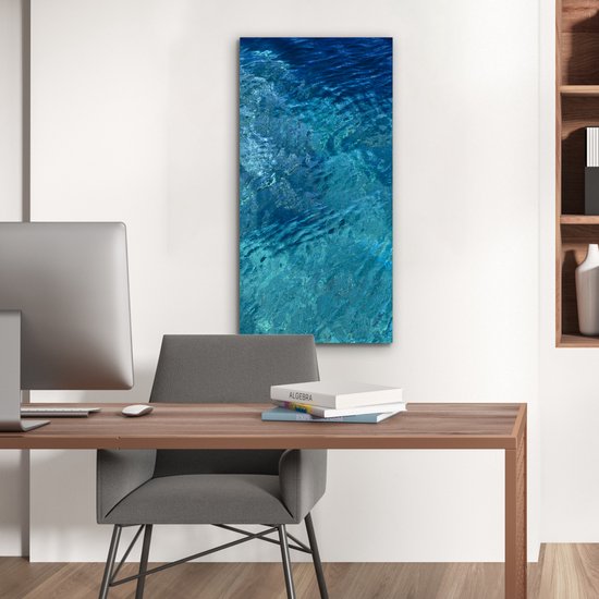 Décoration murale Métal - Aluminium Peinture Industrielle - Mer - Golf - Water - 40x80 cm - Dibond - Photo sur aluminium - Décoration murale industrielle - Pour le salon / chambre
