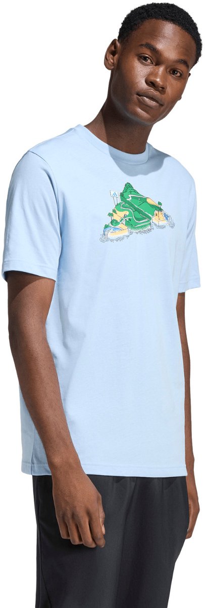 adidas T-shirt Heren Novelty 3XL Blauw
