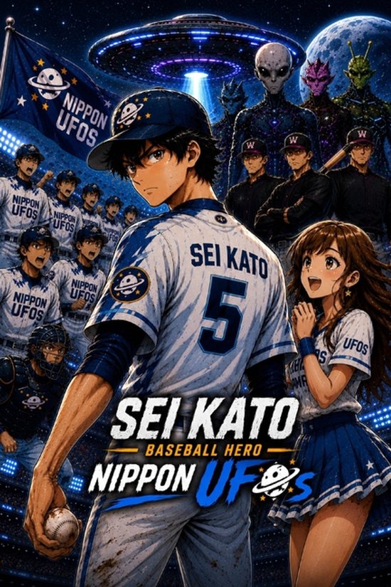 Manga Style Sei Kato Baseball Hero - cover