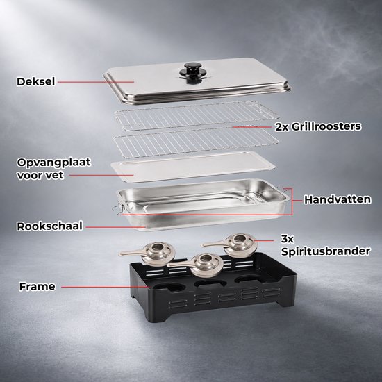Ultimate Table Smoker Three Pit Rookoven - Rookoven van Merkloos — afbeelding 4