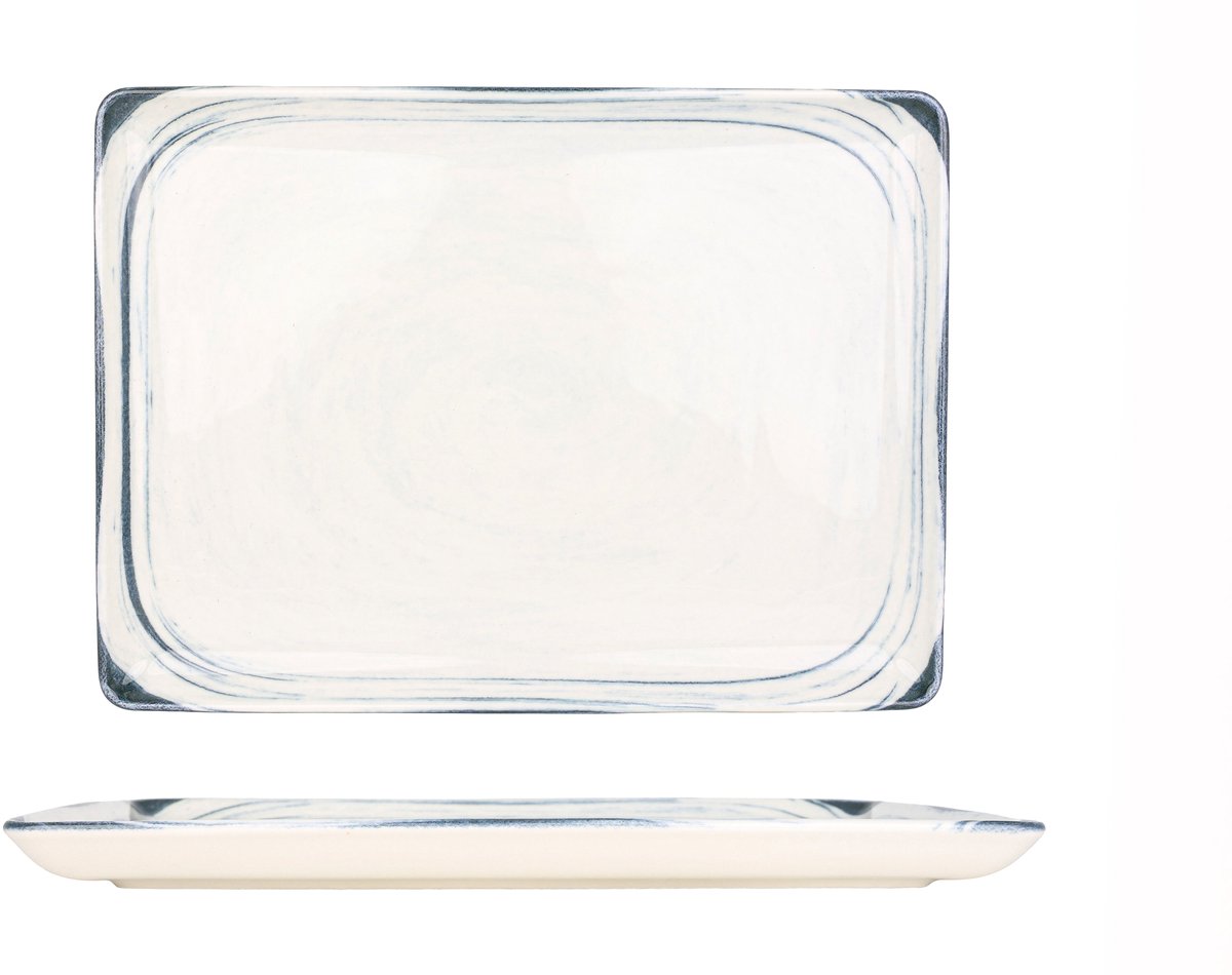 Kütahya Porselen Serveerschaal - Frame - Porselein - 30x22 cm - set van 2