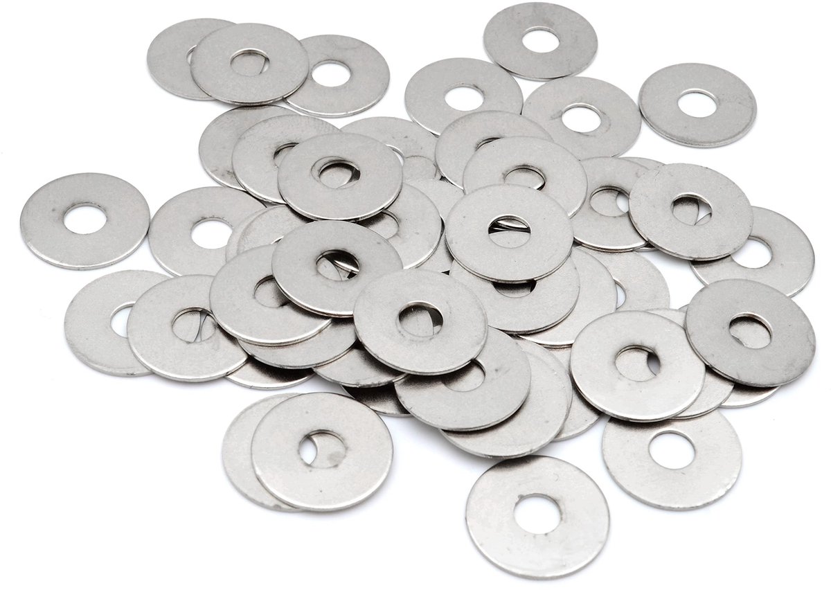 aladdien - Sluitringen - Vernikkeld - Afstandhouder - Ø 5,0 mm - 50 stuks - Ideaal voor bevestigen en combineren - Geschikt voor diverse toepassingen