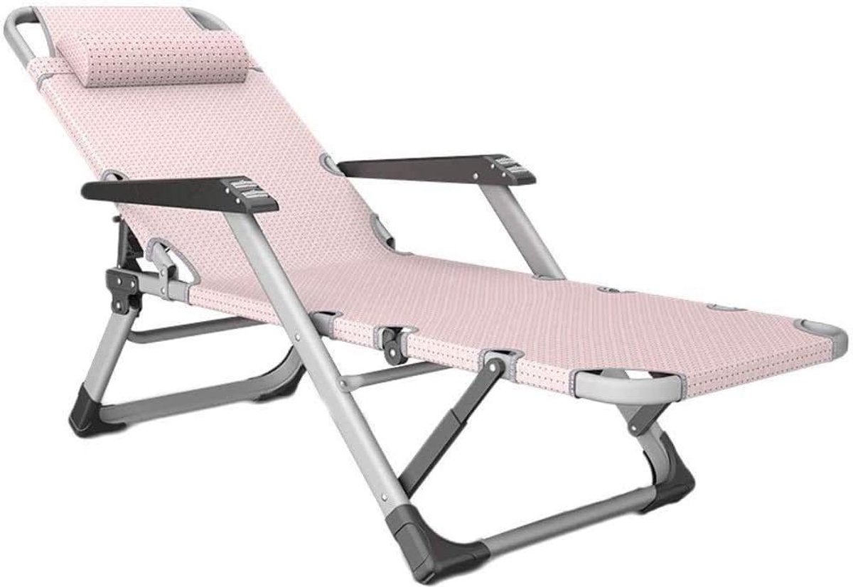 Vouwstoel Ligstoel - Loungestoel Relaxstoel - Buiten Ontspannen - Verstelbare Rugleuning - 178 cm Lengte - A