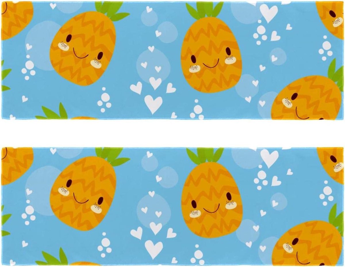 Microvezel Handdoek - Sporthanddoek Sneldrogend - Sport en Reizen - Super Absorberend - 29.5 x 81.5cm - Veelkleurig