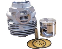 Cilinder Zuiger Kit - Motoronderdeel - Zaagmachine Onderhoud - Precisie Vervaardigd - 56 mm - Metaal