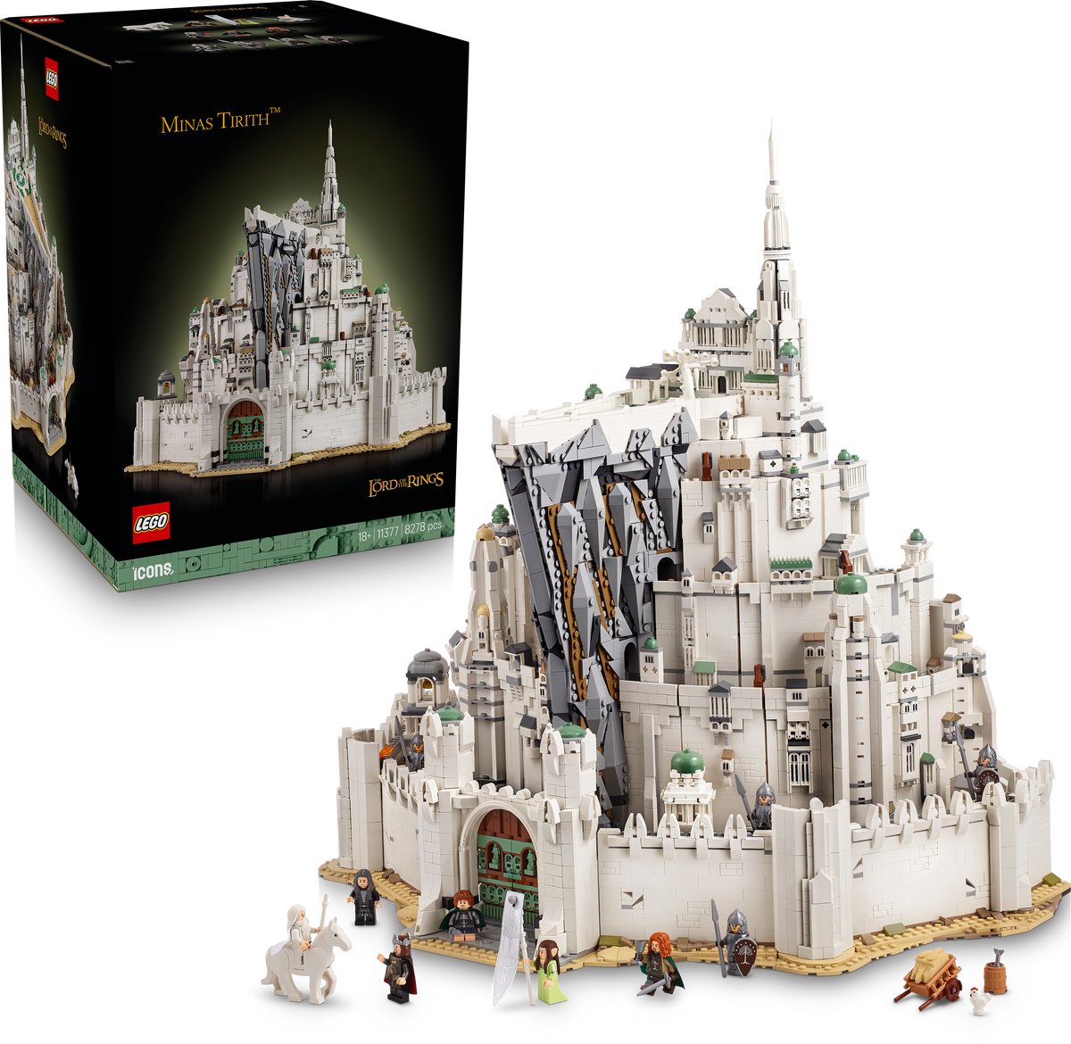 LEGO Icons The Lord of the Rings: Minas Tirith Bouwpakket voor Volwassenen - 11377 – foto 2