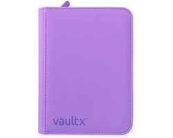 Vault X 4-Pocket Exo-Tec® Zip Binder - Verzamelmap - 160 Kaarten/Paars