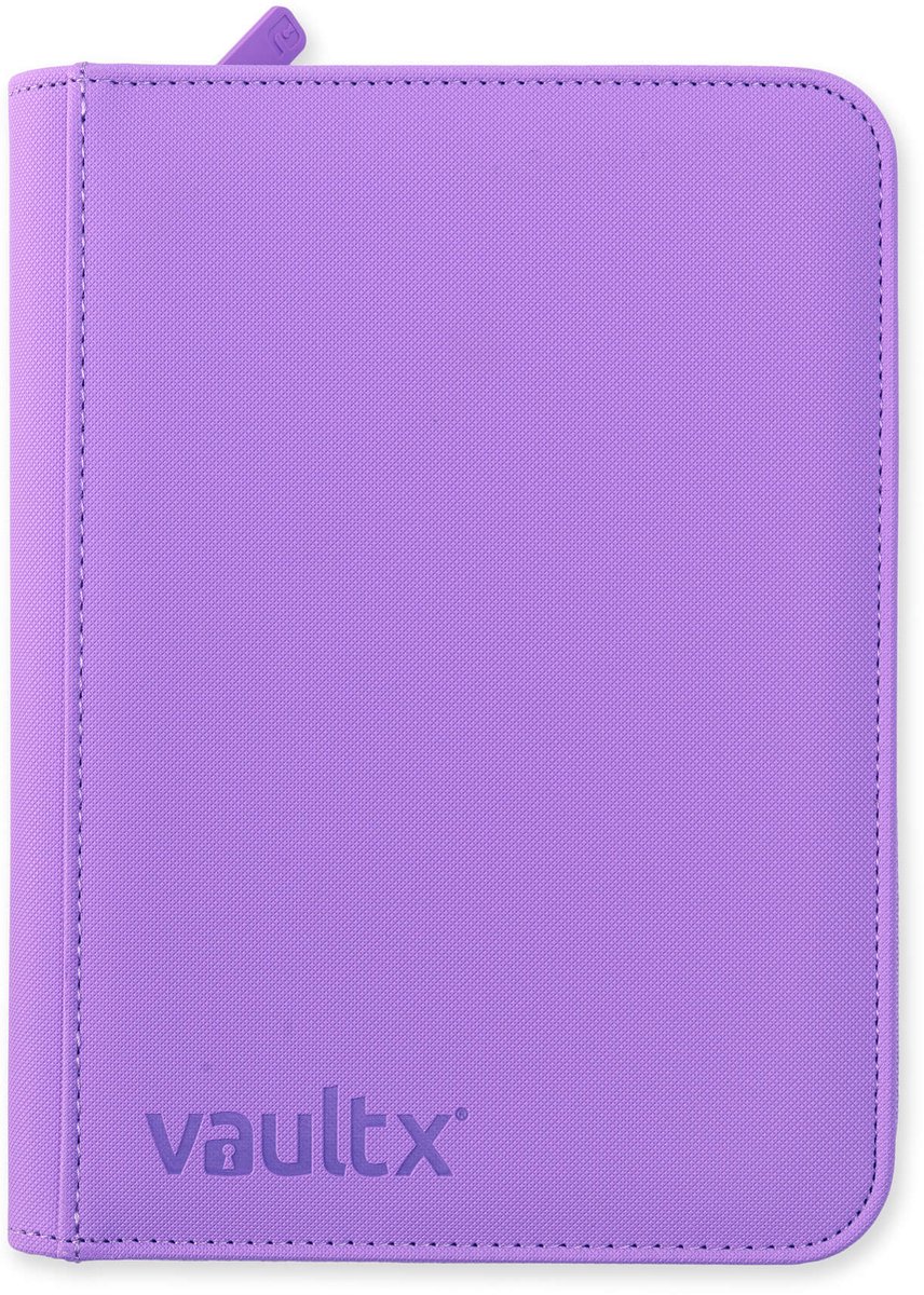 Vault X 4-Pocket Exo-Tec® Zip Binder - Verzamelmap - 160 Kaarten/Paars