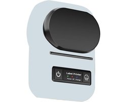 Draagbare thermische labelprinter – Compacte, draadloze Bluetooth-labelmaker voor thuis, kantoor, winkel en verzending (Zwart)