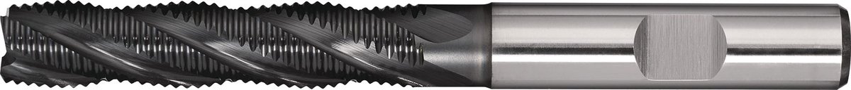 Schaftfräser DIN 844 Typ HR D.12mm HSS-Co PM ALCRONA Weldon Z.4 lang TECWERK