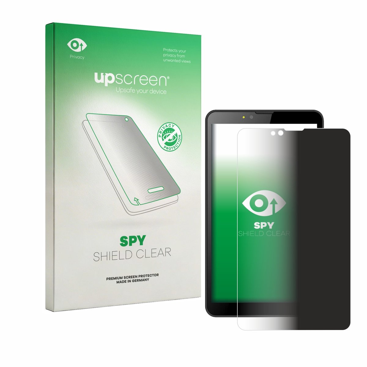 upscreen - privacy screenprotector voor Brave BT7X1 - Folie Beschermfolie Blauwlichtfilter