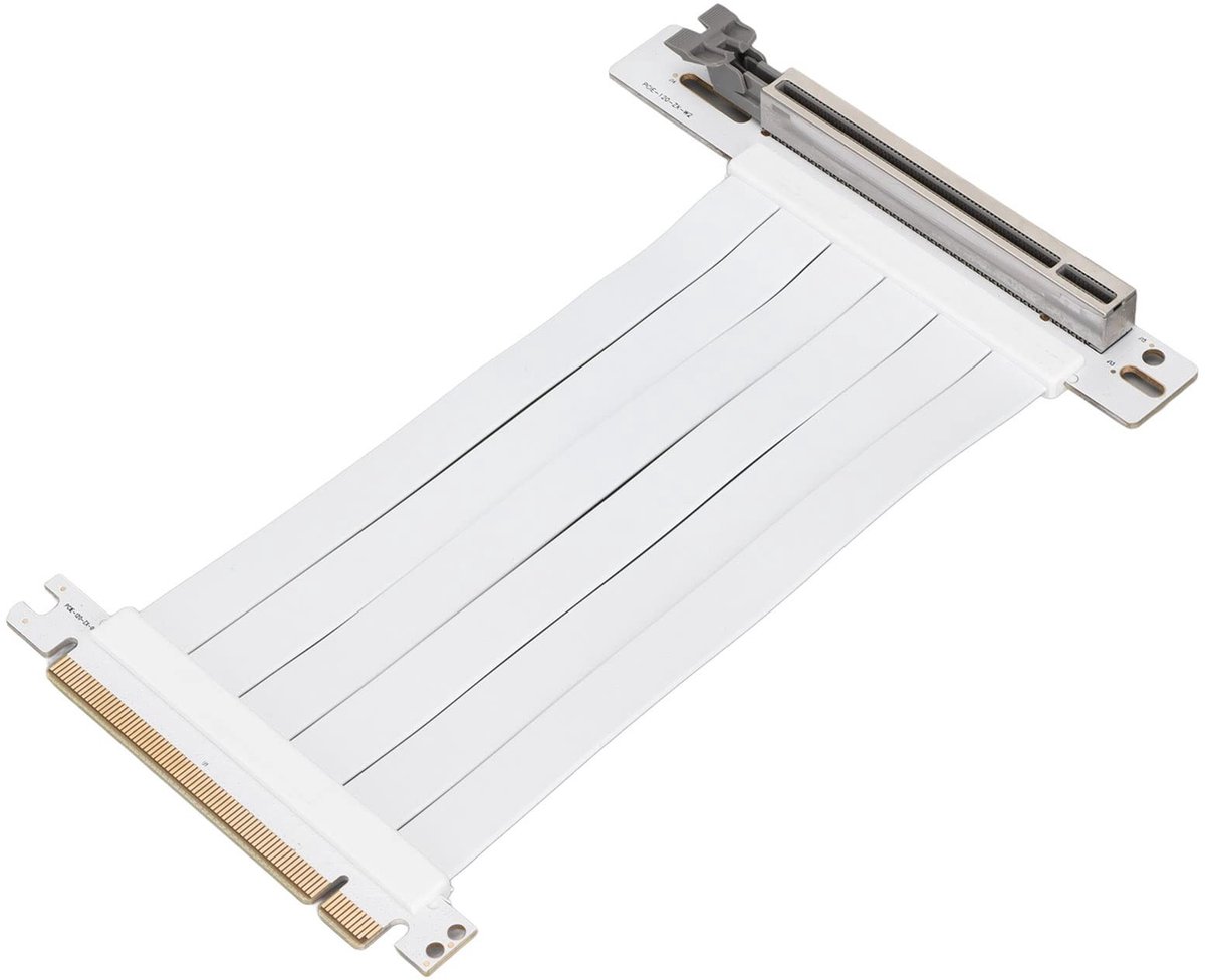 SPHProducts - PCI-E X16 3.0 Extender Riser-kabel - Hoge snelheid - 15 Cm - PCI E-verlengkabel - Perfect voor grafische kaarten - Wit