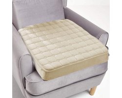 Stoel Verhoger Kussen - Zitkussen Extra Comfort - Comfortabel Zitten - 8cm Dikke Vulling - 50x50cm - Beige