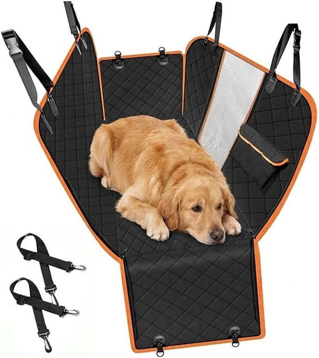 Honden Autostoelhoes - Beschermhoes Auto - Veilig Reizen - Waterdicht & Slijtvast - Universeel - Zwart
