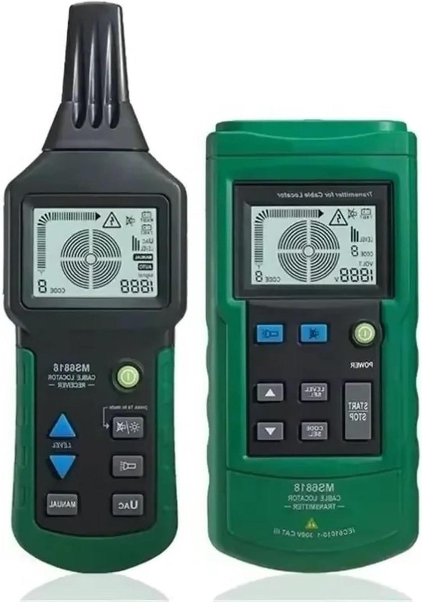 Kabeltester - Kabeldetector - Storingen Opsporen - Geïntegreerde Voltmeter - 2.5m Diepte - One Color