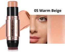 Creamy Dual Contour Stick 05 Warm Beige - Incl. Contourkwast - 7g