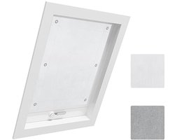 Dakraam Rolgordijn 57x100 cm – Thermisch Verduisterend Rolgordijn Zonder Boren – Met Zuignappen – Zonwering & Warmtewering – Blackout Blind 