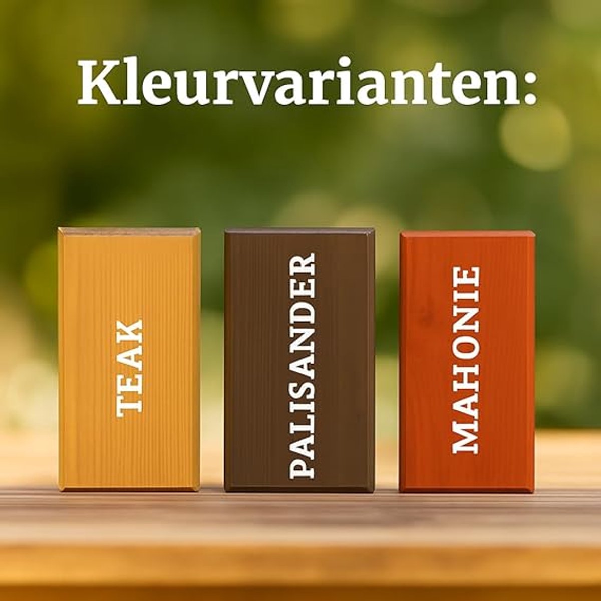 Tuinbank 170x56x75 cm – Robuuste Houten & Metalen Parkbank met Rugleuning – Weerbestendige Buitenbank voor Tuin, Terras & Balkon – 4 Personen Zitbank Palissander – Mobili Bella