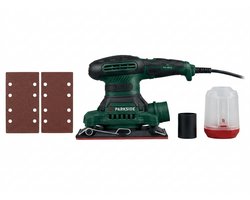 PARKSIDE® Vlakschuurmachine - Slijpplaat is: 92 x 182 mm - stofbox of externe afzuiging - Met traploos instelbaar toerental - 270W