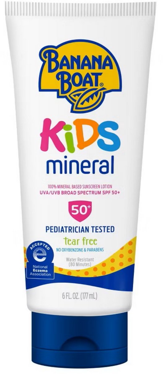Banana Boat Kindersolarium Balsem - Zonnebrandcrème - SPF 50+, mineralisch