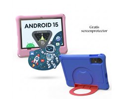 KidsTab Pro 10 Inch — Kindertablet — Android 15.0 — 8GB RAM (4+4) — 32GB — Inclusief Schokbestendige Hoes & Standaard — Blauw