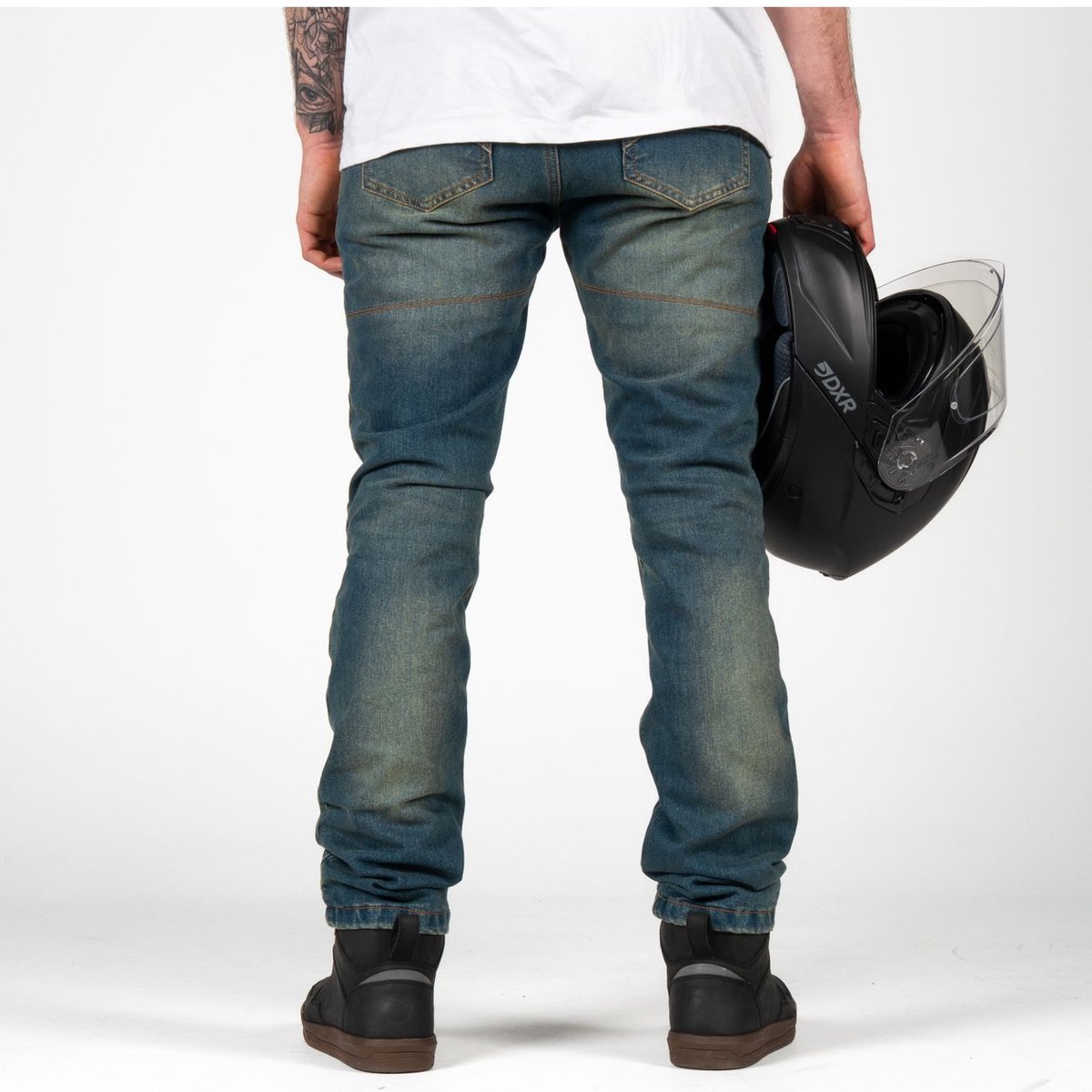 DXR Motorjeans - Badam - Vintage Blauw - XL – foto 8