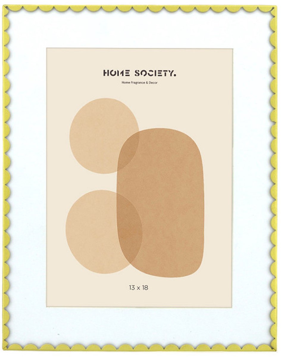 Home Society - Fotolijst - Vela - Lijst - Goud - Metaal - Geschulpte rand - Foto 13x18cm