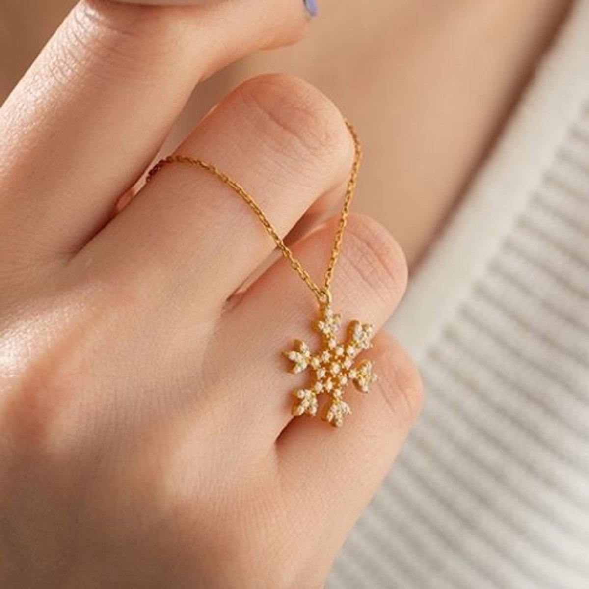 Moederdag Cadeau | 925 Sterling Zilveren Sneeuwvlok Ketting met Fijne Kristallen Sneeuwhanger Kerstsieraad_Zilver_55 cm Ketting | voor de Liefste Mama