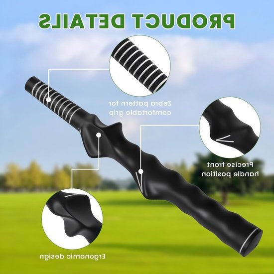 Training Grip voor Golf Swing - Anti-Slip Golftrainer voor Beginner - Correctie en Uitlijning - Rechtshandige Golfers - Verbeter je Houding van Merkloos — afbeelding 2