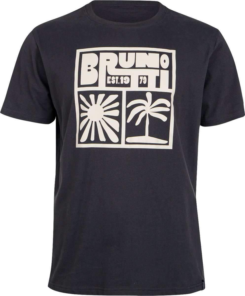 Brunotti Leeway T-Shirt 100% Katoen Regular Fit Crewneck L Zwart