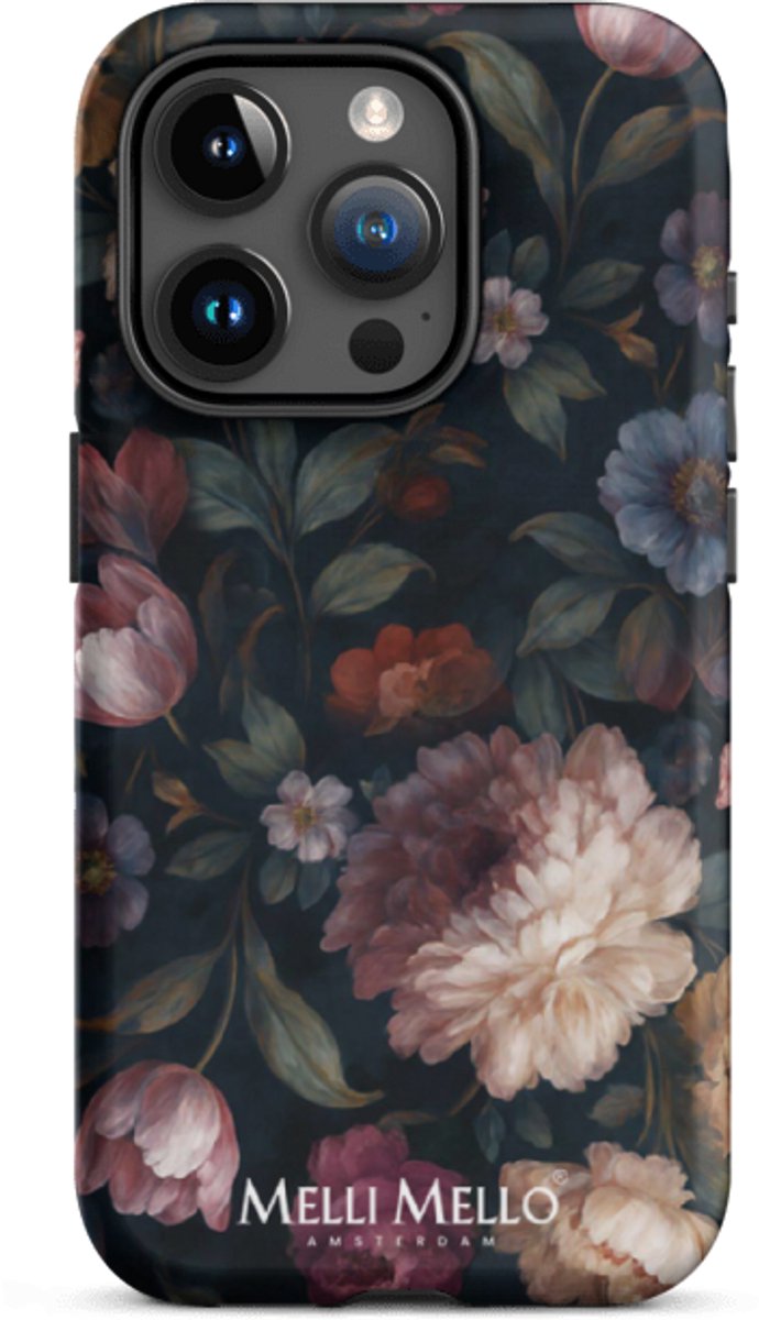 Melli Mello Telefoonhoesje Noir Bloom (Tough Case) - Apple iPhone 15 Pro