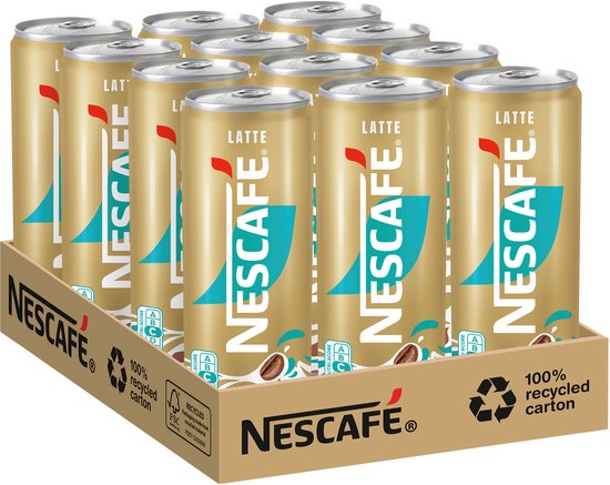 Nescafé - Latte Café Glacé - 12 canettes de 250ml