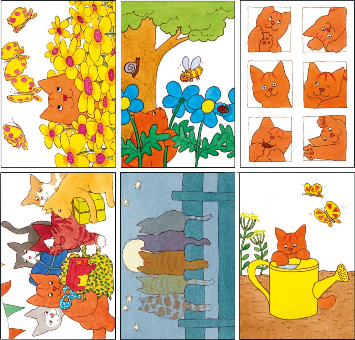 6 Kinderwenskaarten - Ansichtkaarten kind - 15 x 10,5cm - 6 kaarten in een mapje