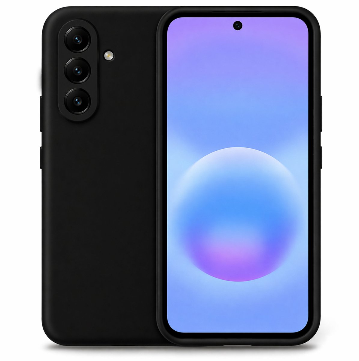 Technow hoesje geschikt voor Samsung Galaxy A57 - Liquid Back Case - Cover - Zwart
