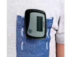 Stappenteller - Mini - Afstandsmeter - Calorie Verbrandings Meter - LCD - Zwart