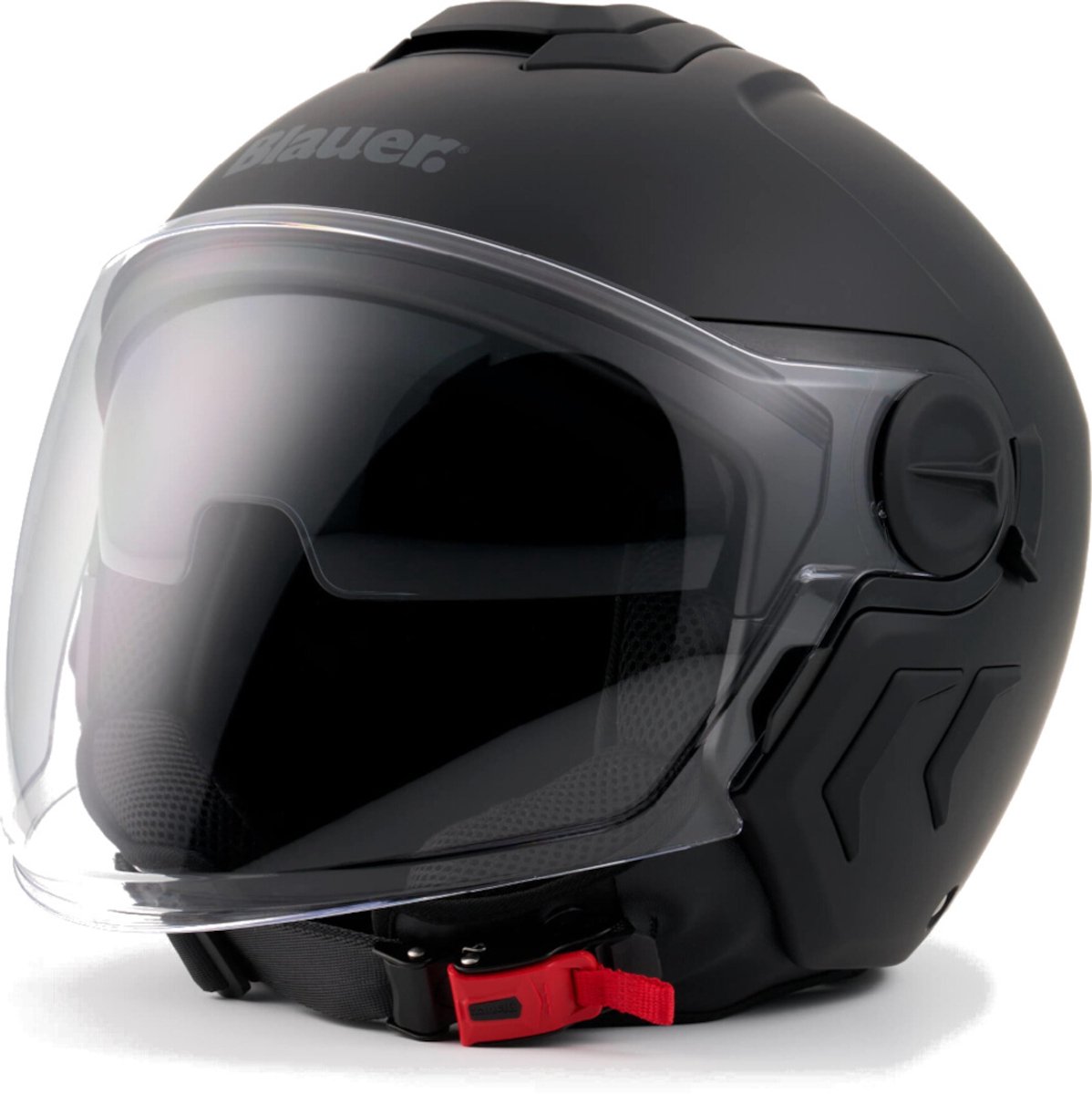 Blauer Demi Jet DJ-01 Monocolor Zwart Jethelm - Helm