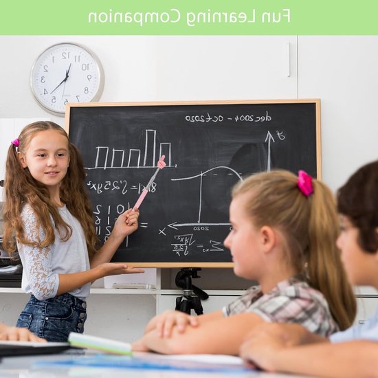 5-delige Uitschuifbare RVS Wijzerstokken voor Onderwijs, Handheld Telescopische Stokken en Lesmateriaal van Merkloos	 — afbeelding 2
