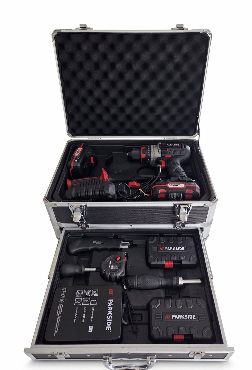 PARKSIDE-PERFORMANCE 20-accu klopboormachine startset-incl 97-delige accessoireset – foto 4