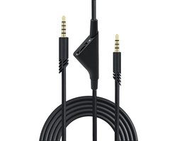 Vervangende audio-AUX-kabel met volumeregeling voor Astro A10/A30/A40 headset PS5/PS4/Xbox One/Serie S/X/PC/Smartphone via een 3,5 mm aansluiting - 2 m