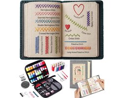 Borduurpakket - 87 Delig - Borduurboekset - Beginners Borduurset - Borduurpakket voorbedrukt - Borduurgaren Pakket - Borduurpatronen - Kruissteek Borduurwerk - Borduurpakketten voor Volwassenen - Hobby en Creatief - DIY - Borduren