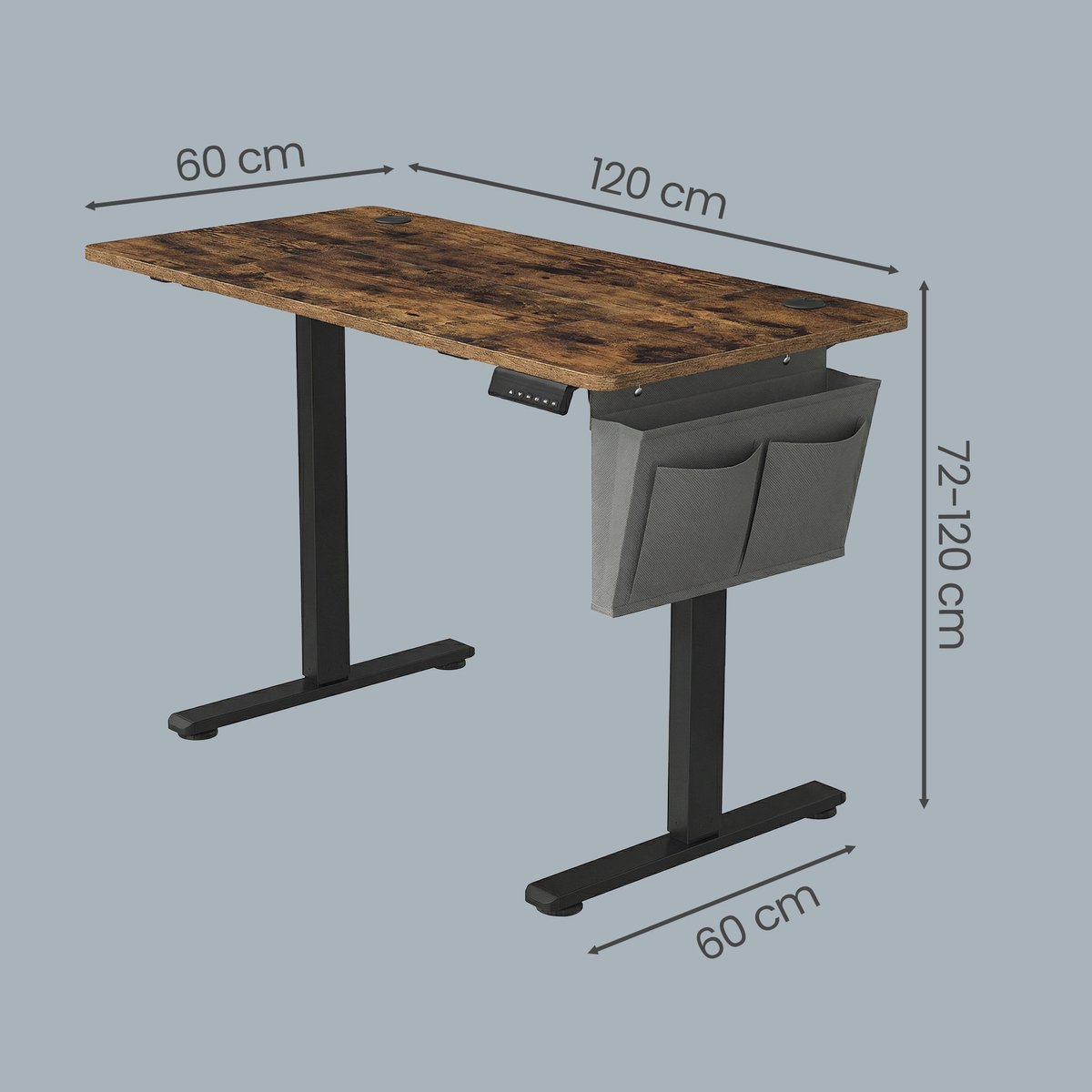 SONGMICS - Zit Sta Bureau - Voor Thuiswerkplek thumbnail 2