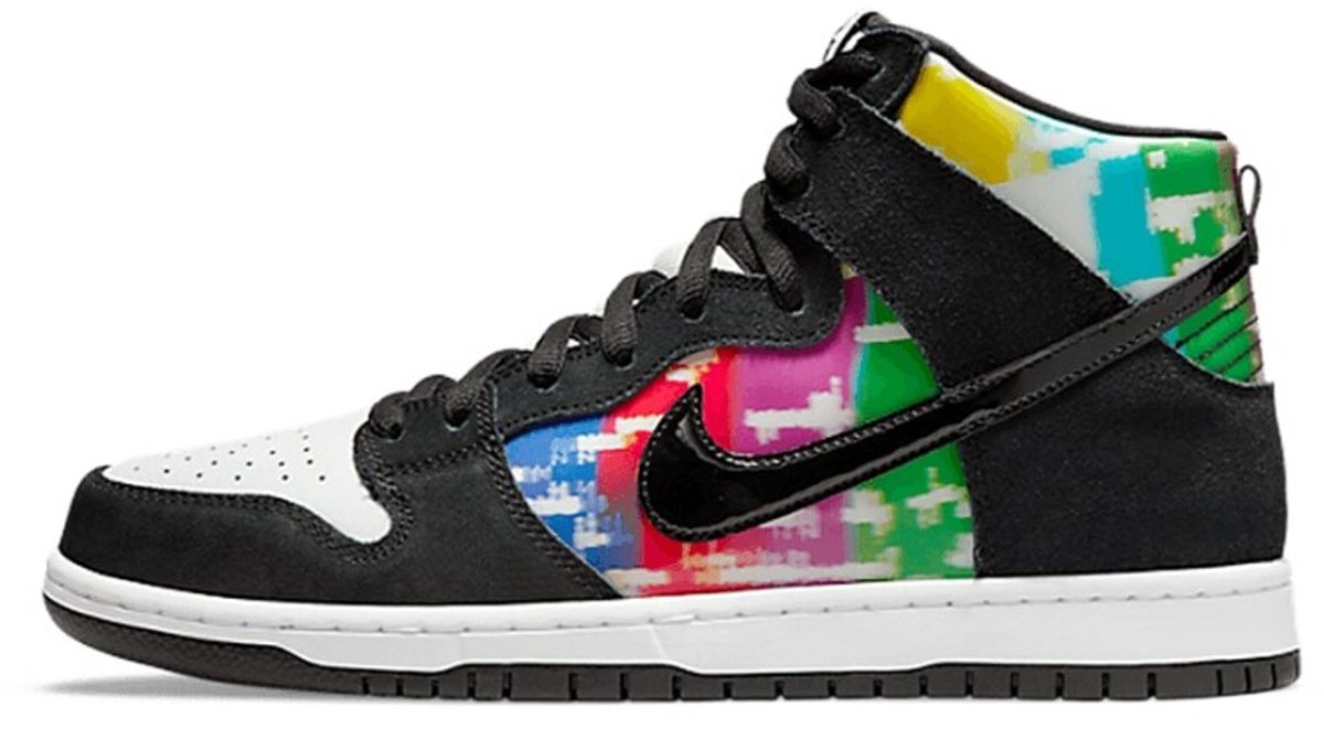 Nike SB Dunk High TV Signal Zwart