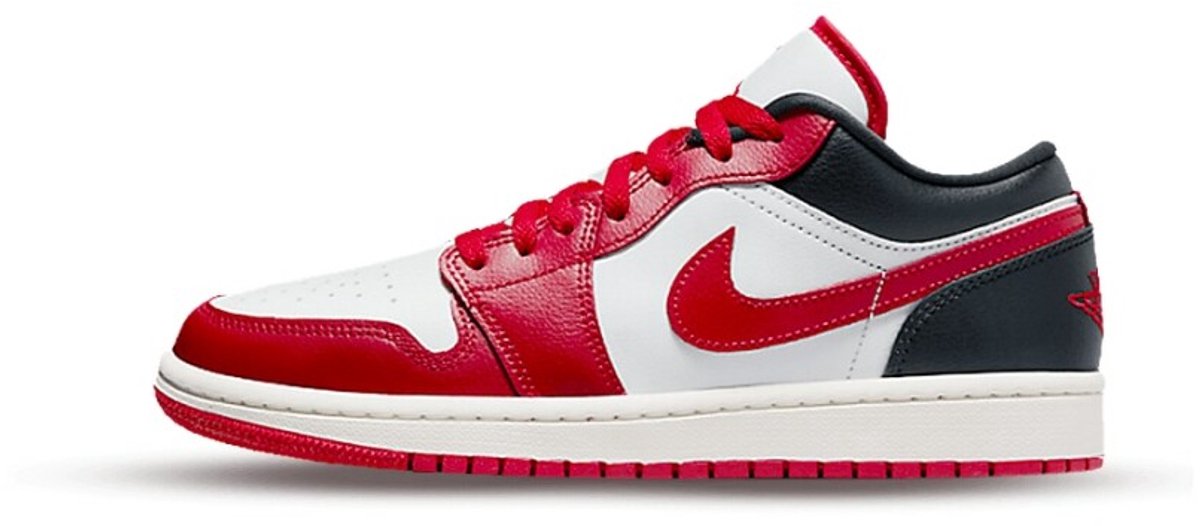 Air Jordan 1 Low Damesschoen /Sail/Gym Rood